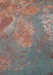 Metallic painted surface texture with stain decayed. Aged and decayed backgrounds for design. 