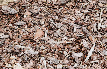 brown wood filings, dry wood texture