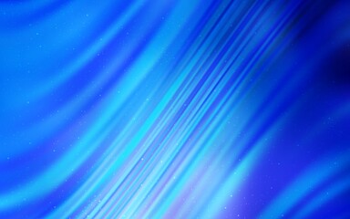 Light BLUE vector layout with cosmic stars. Shining colored illustration with bright astronomical stars. Best design for your ad, poster, banner.