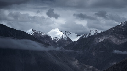 snow covered mountains of Ladakh