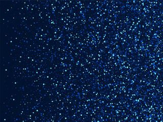 Blue Galaxy Graphic Sparkle Illustration. Silver 