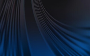 Dark BLUE vector texture with bent lines. Geometric illustration in abstract style with gradient.  Template for cell phone screens.