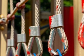 a loop of thick rope as a Playground attachment