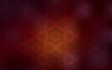 Dark Red vector template with sky stars. Blurred decorative design in simple style with stars. Smart design for your business advert.