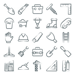 
Repairing Tools Line Icons Pack 
