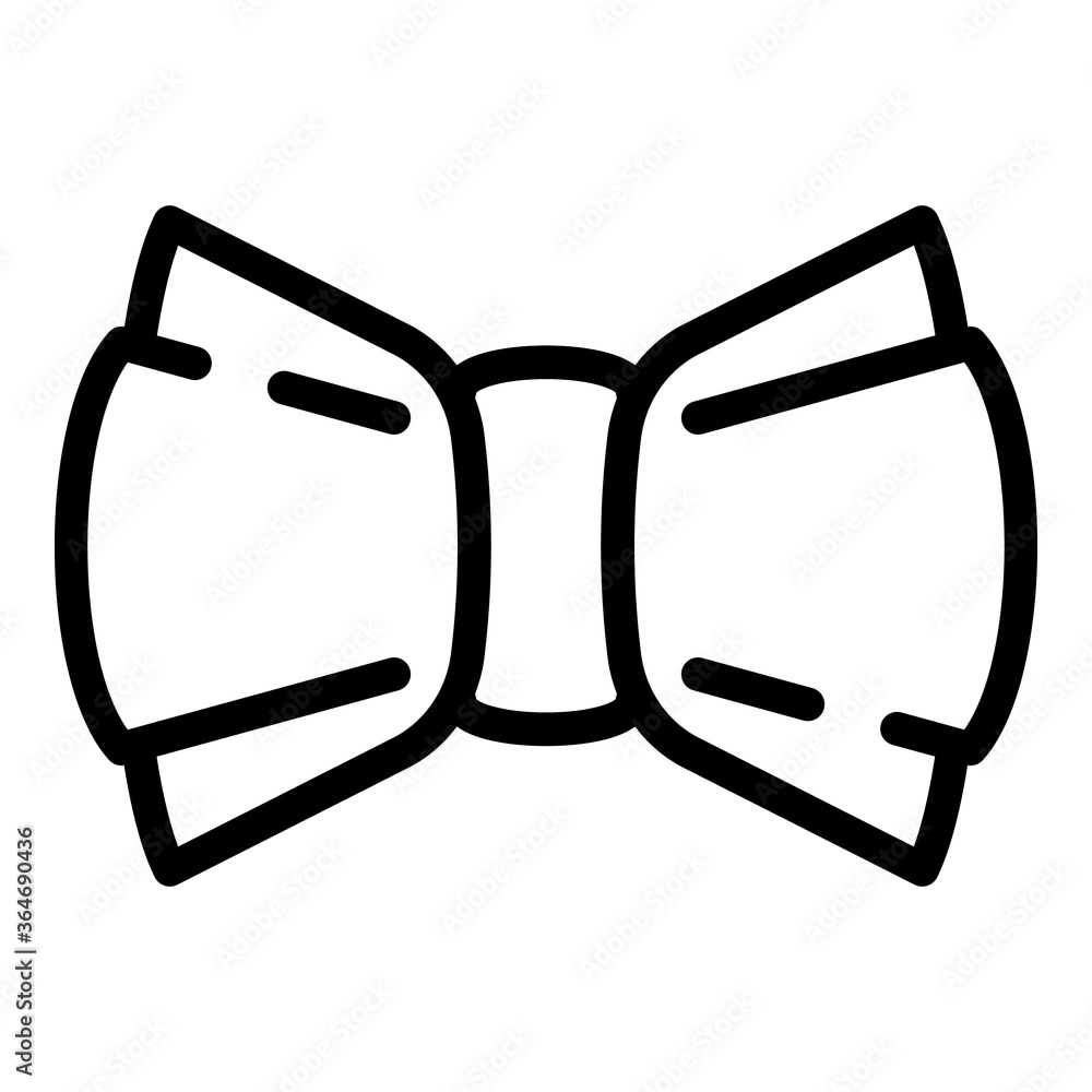 Poster bow tie icon. outline bow tie vector icon for web design isolated on white background