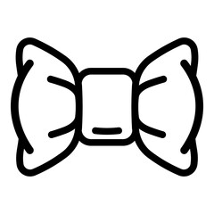 Fashion bow tie icon. Outline fashion bow tie vector icon for web design isolated on white background