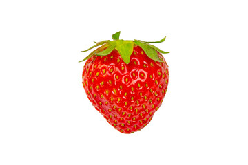 Strawberry isolated on white background with clipping path