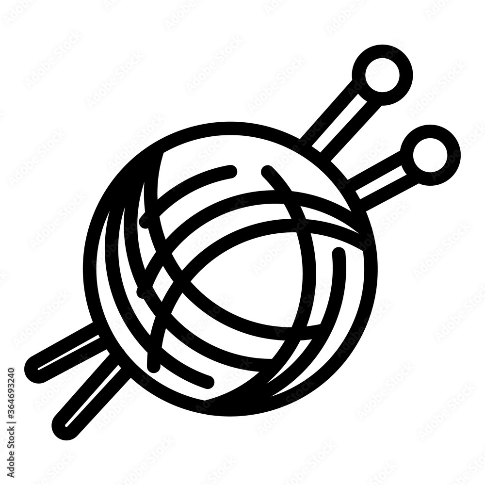 Aufkleber thread icon. outline thread vector icon for web design isolated on white background