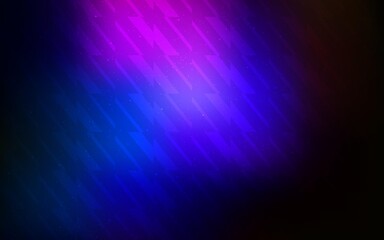 Dark Pink, Blue vector texture with colored lines. Lines on blurred abstract background with gradient. Pattern for ads, posters, banners.