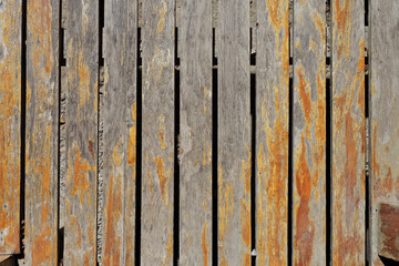 wood texture Painted brown old condition and color abrasions