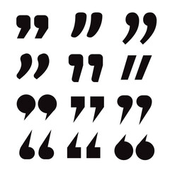 Quotation marks. Frame with quotes. Quote vector comment