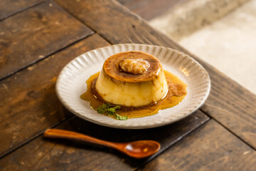 ベトナム風プリン　Vietnamese pudding with condensed milk