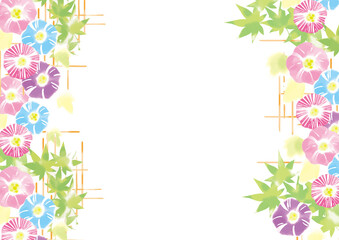 爽やかな朝顔の背景素材