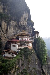 The Tiger's Nest located in one of the Paro Mountains, Buthan