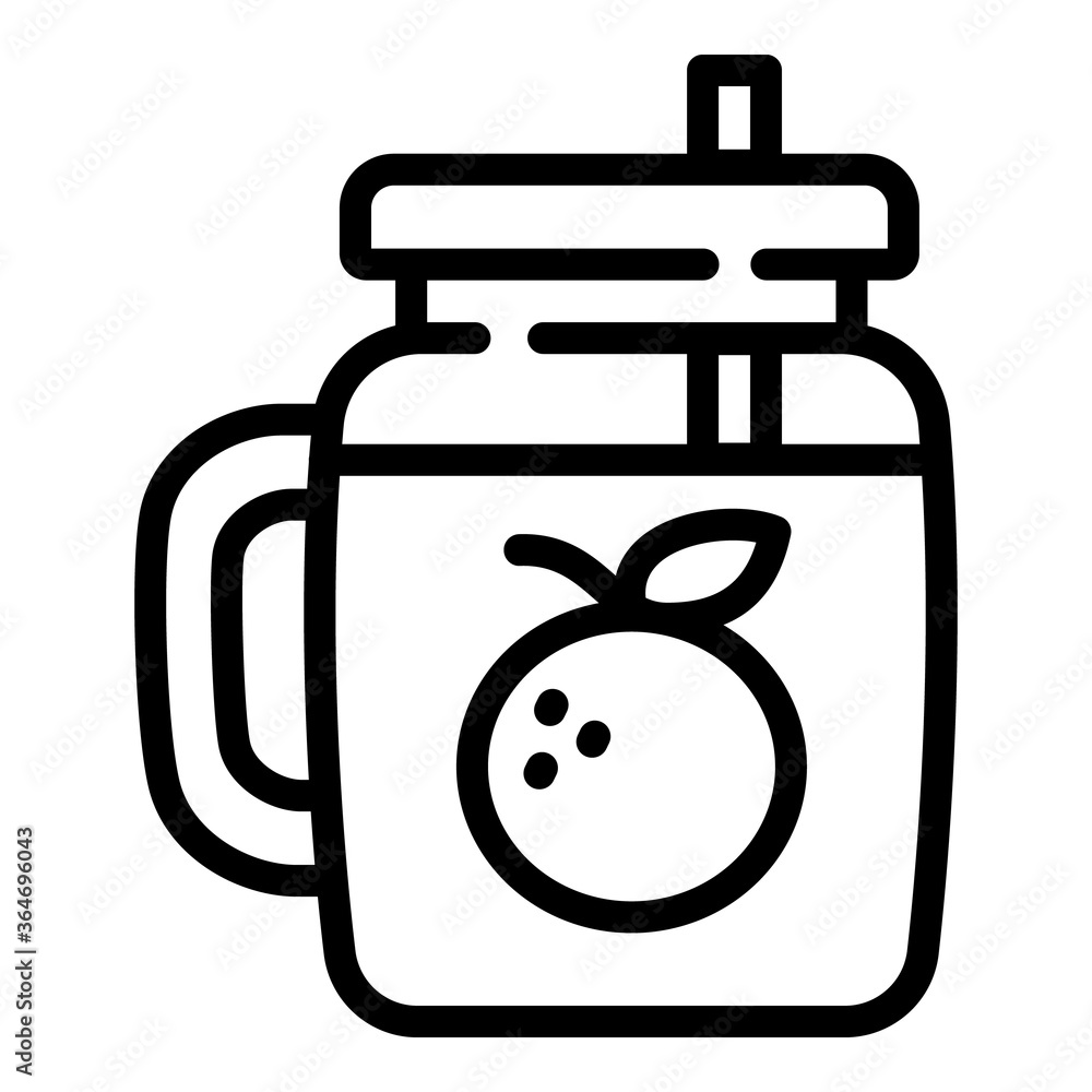 Poster smoothie icon. outline smoothie vector icon for web design isolated on white background