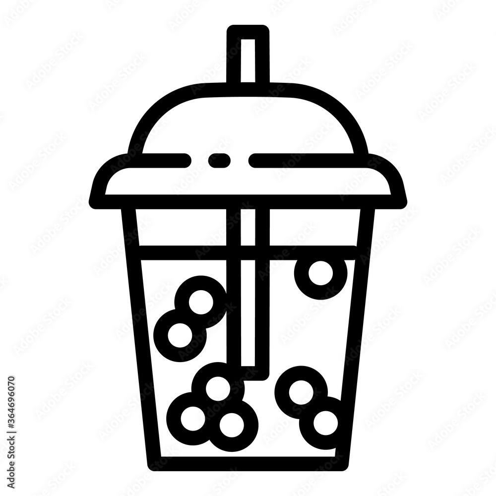 Aufkleber smoothie icon. outline smoothie vector icon for web design isolated on white background