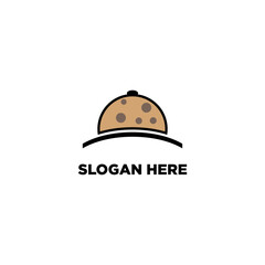 Fototapeta premium Cookie icon. Oatmeal cookies with chocolate chips.