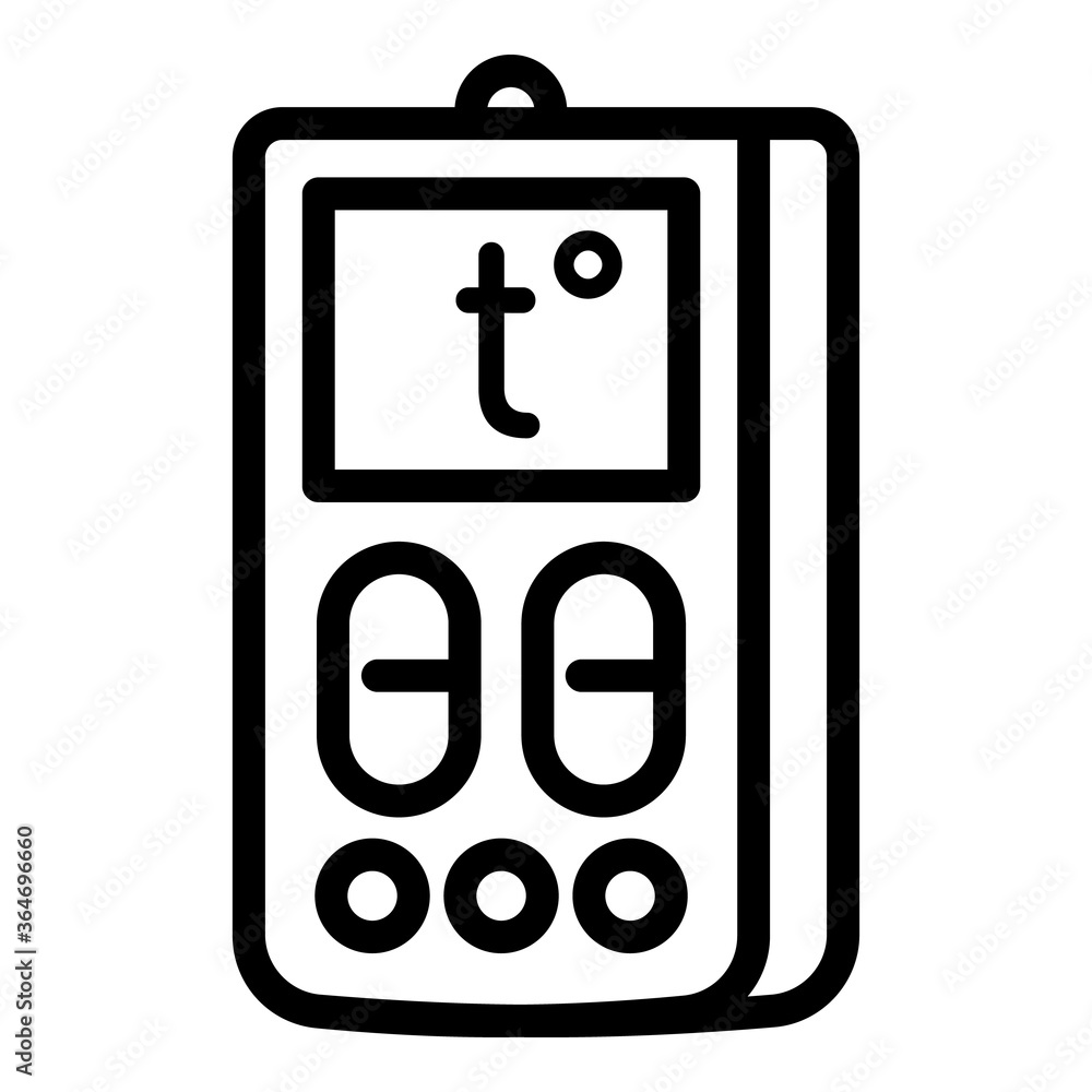 Poster conditioner remote control icon. outline conditioner remote control vector icon for web design isola