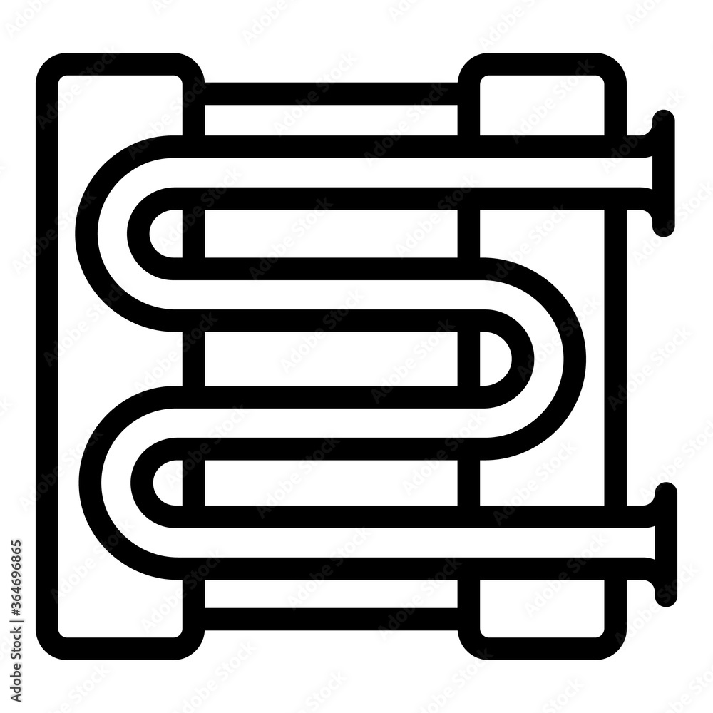 Poster conditioner pipe icon. outline conditioner pipe vector icon for web design isolated on white backgro