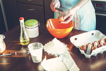 Woman cooking in the kitchen