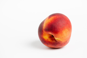 peach on white background