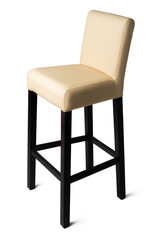 High soft bar stool isolated on white