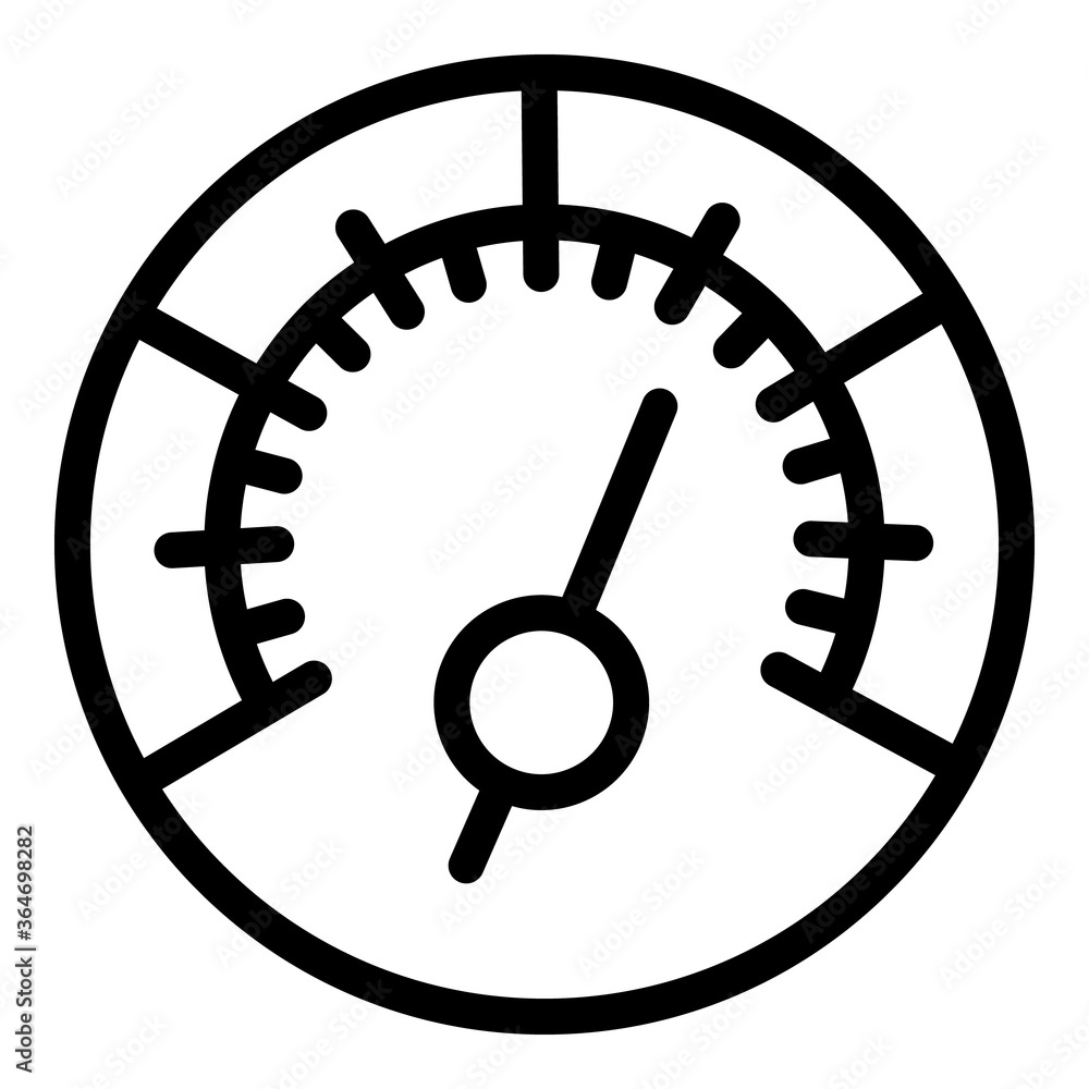 Poster high speedometer icon. outline high speedometer vector icon for web design isolated on white backgro
