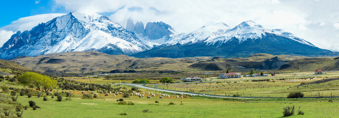 The Three towers, Torres del Paine National Park, Chilean Patagonia, Chile