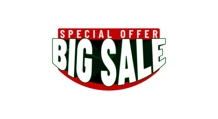 Big sale banner. Sale and discounts. Vector illustration.