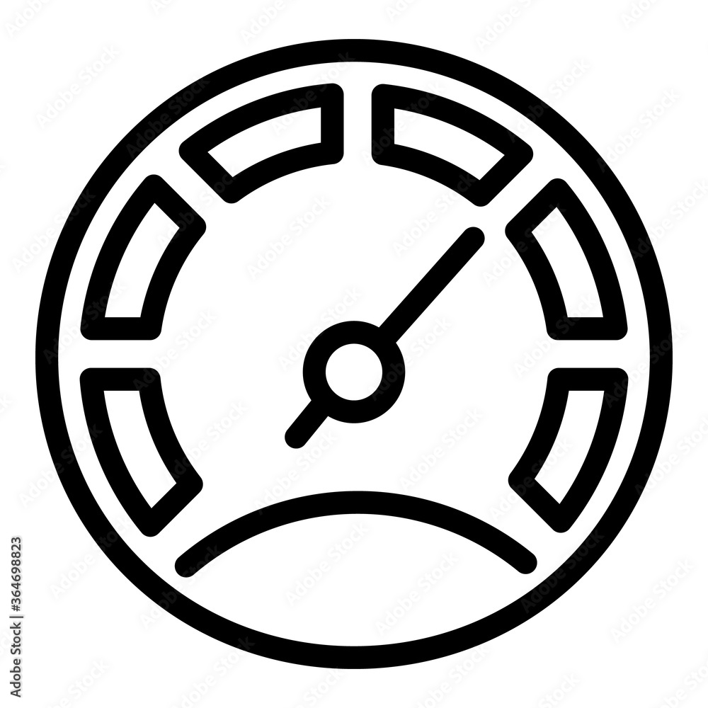 Poster auto speedometer icon. outline auto speedometer vector icon for web design isolated on white backgro