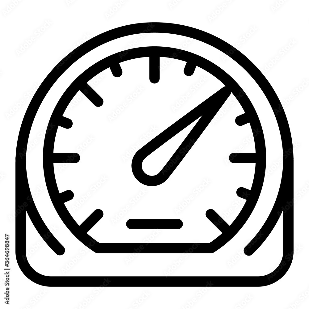 Poster control speedometer icon. outline control speedometer vector icon for web design isolated on white b