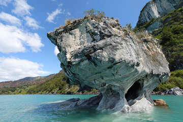 Marble Caves Sanctuary, Marble Cathedral on General Carrera Lake, Puerto Rio Tranquilo, Aysen Region, Patagonia, Chile