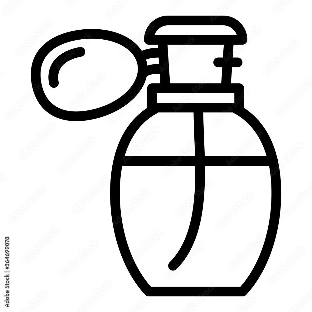 Poster retro perfume icon. outline retro perfume vector icon for web design isolated on white background