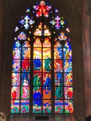 stained glass window in church