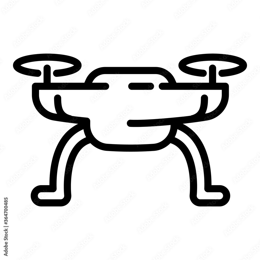 Aufkleber modern drone icon. outline modern drone vector icon for web design isolated on white background