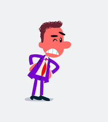 Fototapeta premium Businessman suspecting something wrong 