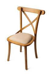 Classic retro chair isolated on white background