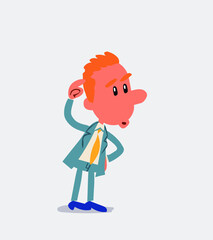 Businessman doubting
