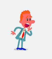 Business man unpleasantly surprised
