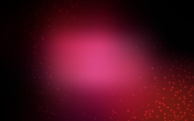 Dark Pink vector pattern with night sky stars. Shining illustration with sky stars on abstract template. Pattern for futuristic ad, booklets.