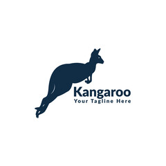 Kangaroo Vector illustration Logo Design Template.
