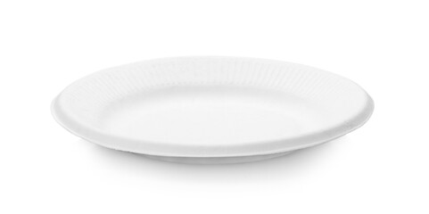 paper plate on white background