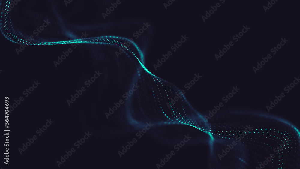 Poster abstract polygonal space low poly dark background with connecting dots and lines.