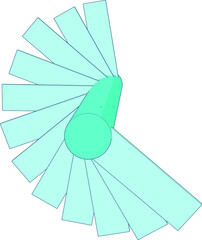 Spiral stair levels of going upwards perspective angle