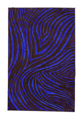 Hand draw blue and black pencil abstract illustration wallpaper wave