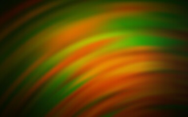 Dark Green, Yellow vector layout with bent lines. A circumflex abstract illustration with gradient. Abstract design for your web site.