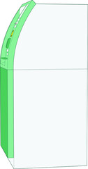 Artwork of a ATM Machine Perspective Angle