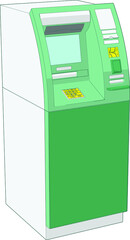 Artwork of a ATM Machine Perspective Angle