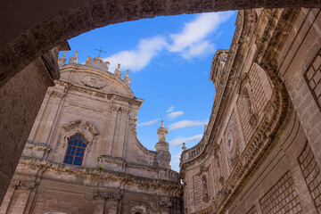 Cathedral Maria Santissima della Madia (Basilica Cattedrale Maria Santissima della Madia) in old...